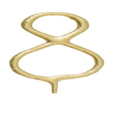 8 Gold Piece White Wondercandle® Classic – Elegant Set of 8 White Candles with Gold Accents – Perfect for Special Occasions, Celebrations, and Holiday Décor