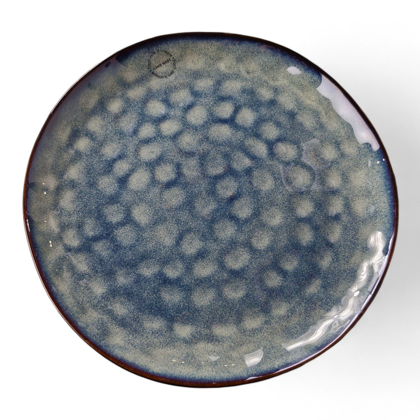 18cm Waterdrop Bowl Blue - Elegant Ceramic Bowl with Waterdrop Design - Ideal for Serving Soups, Salads, or Small Dishes - Perfect for Everyday Use or Adding a Refreshing Touch to Your Tableware Collection