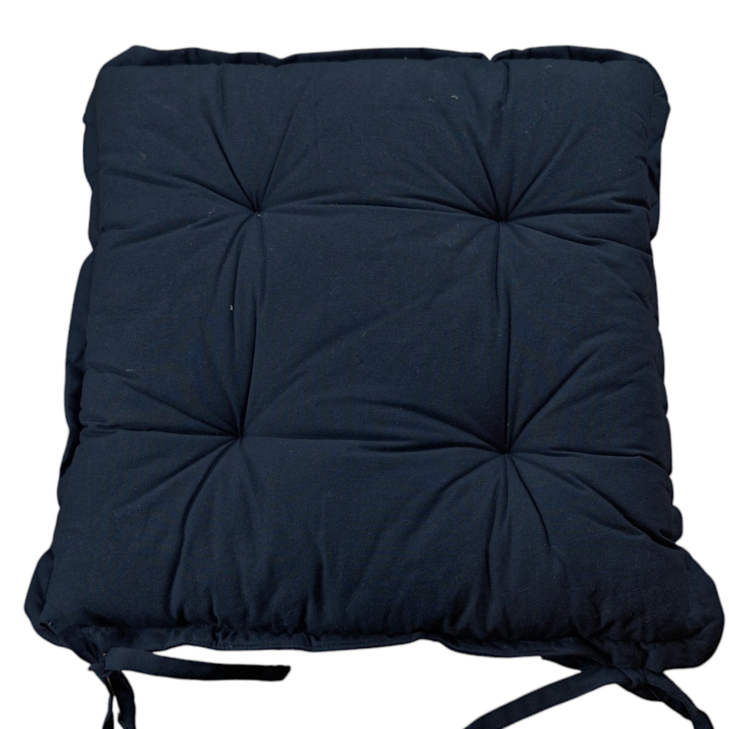 Basic Chair Pad 40x40x5cm 100% Cotton - Soft and Comfortable Seat Cushion for Dining Chairs and Office Chairs - Machine Washable