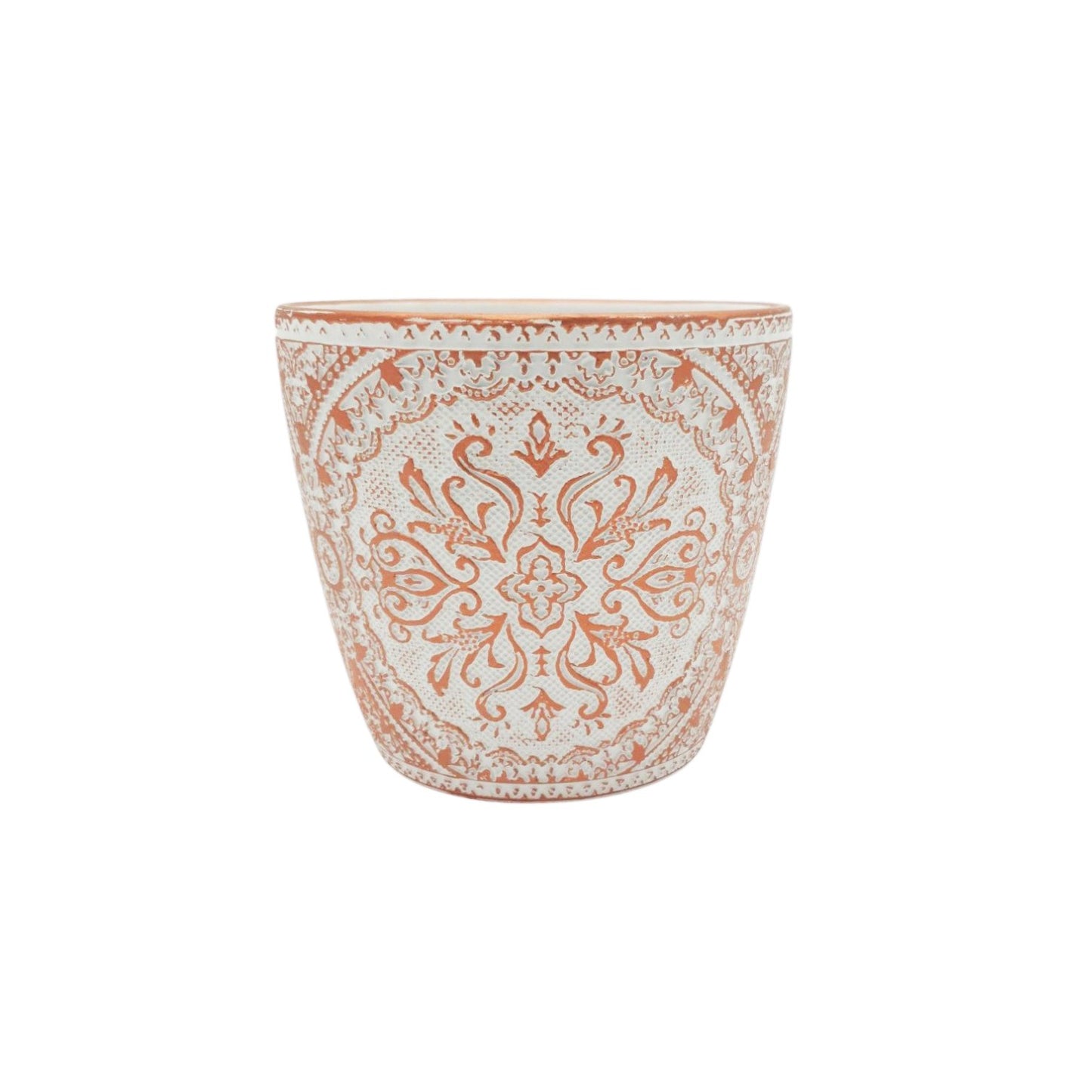 Gold Vine Ceramic Flowerpot - Modern Design Style, Tabletop Vase, Eco-Friendly, 13.5x13.5x12.5cm