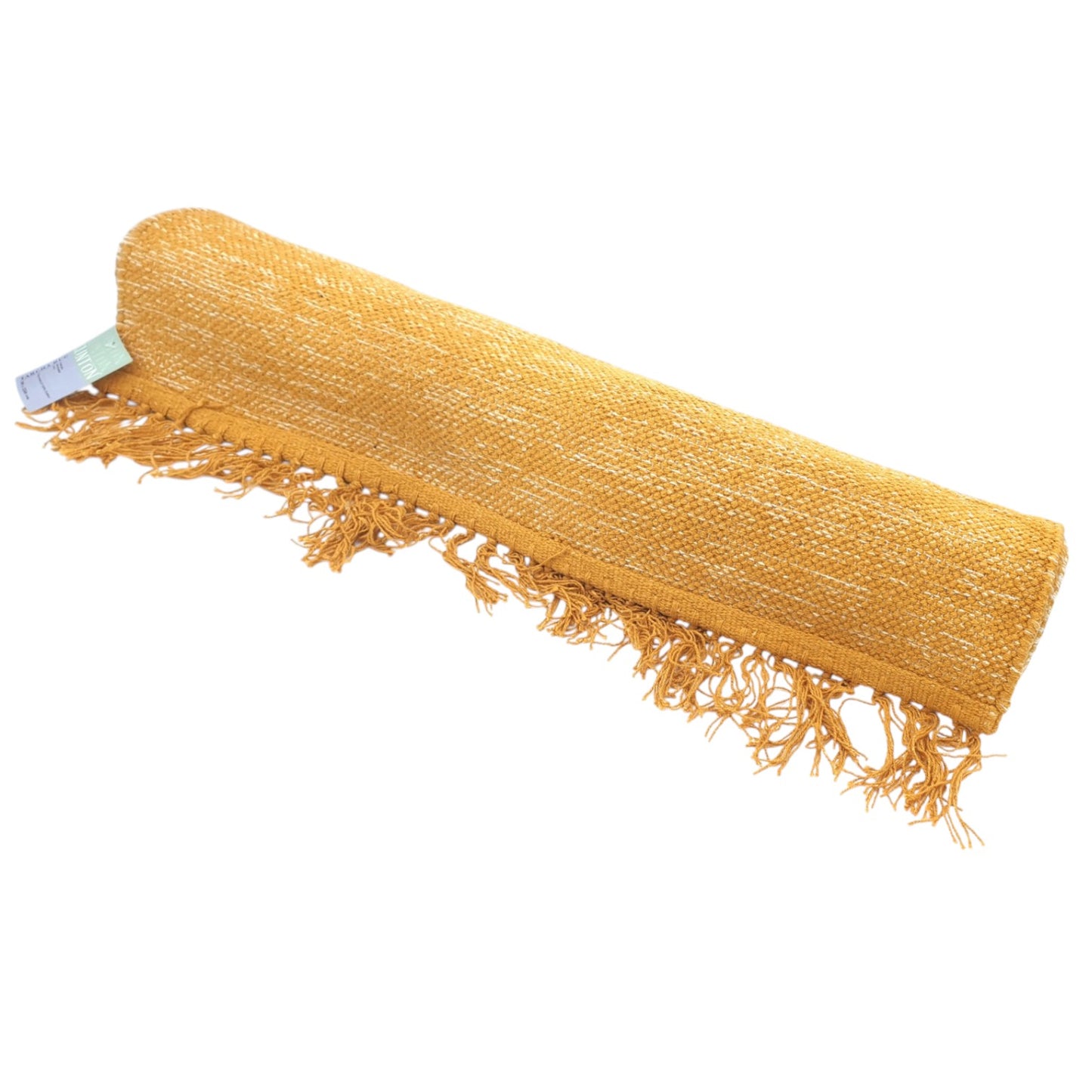 TARCHA Mustard Rug 80x250cm - 100% Cotton, Handwoven, Soft Texture, Durable & Lightweight - Perfect for Living Room, Bedroom, or Hallway