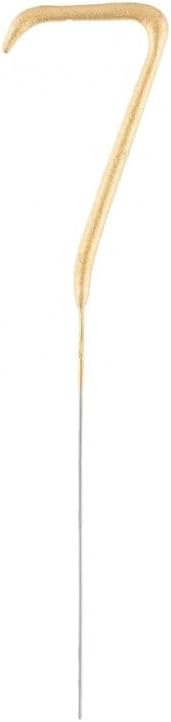7 Gold Pieces Pink Wondercandle® Classic – Elegant Set of 7 Pink Candles with Gold Accents – Perfect for Special Occasions, Birthdays, and Celebrations