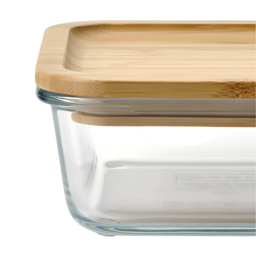 Bamboo Food Storage Container | Eco-Friendly & Durable | Airtight Lid for Freshness | Ideal for Kitchen & Pantry Organization