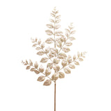 Glitter Silver Branch Elegant Christmas Decoration with Sparkling Finish, Festive Accent for Floral Arrangements, Wreaths, and Holiday Displays