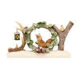 Winter Wisp "JOY" Décor Festive Holiday Tabletop Decoration with Frosted Finish, Christmas Mantel Accent, Seasonal Home Styling for Shelves, Entryways, and Winter Displays