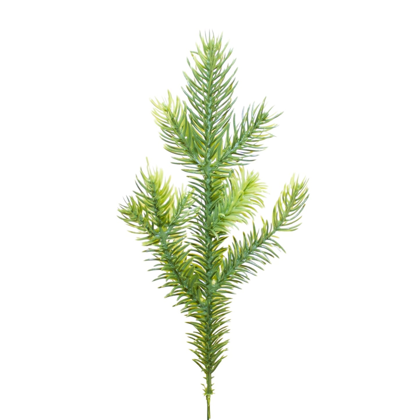 Fir Foliage Pick 25 cm - Realistic Artificial Evergreen Stem with Lush Green Needles - Perfect for Holiday Décor, Wreaths, Garlands, Floral Arrangements, and Seasonal Displays