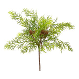 Fir Foliage Small Branch - Realistic Artificial Evergreen Stem for Holiday Décor, Wreaths, Garlands, and Floral Arrangements