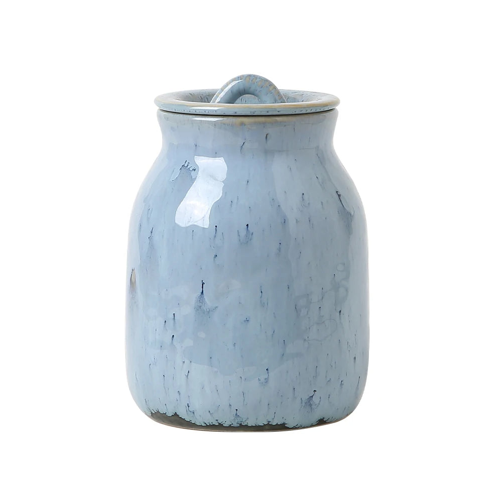 Eco-Friendly Blue Kitchen Storage Jar - 1182ml