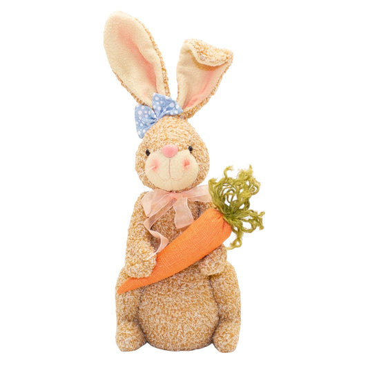 Bunny Bloom Dumpy Character - Adorable Decorative Bunny Figurine with Floral Accents - Perfect for Spring, Easter, or Seasonal Home Decor with a Cute, Playful Touch
