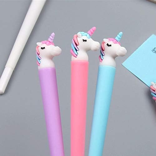 0.5mm Rainbow Unicorn gel ink pen – vibrant, smooth-flowing ink for effortless writing, colorful rainbow unicorn design, perfect for journaling, drawing, and school use, adds a touch of fun to your stationery collection.