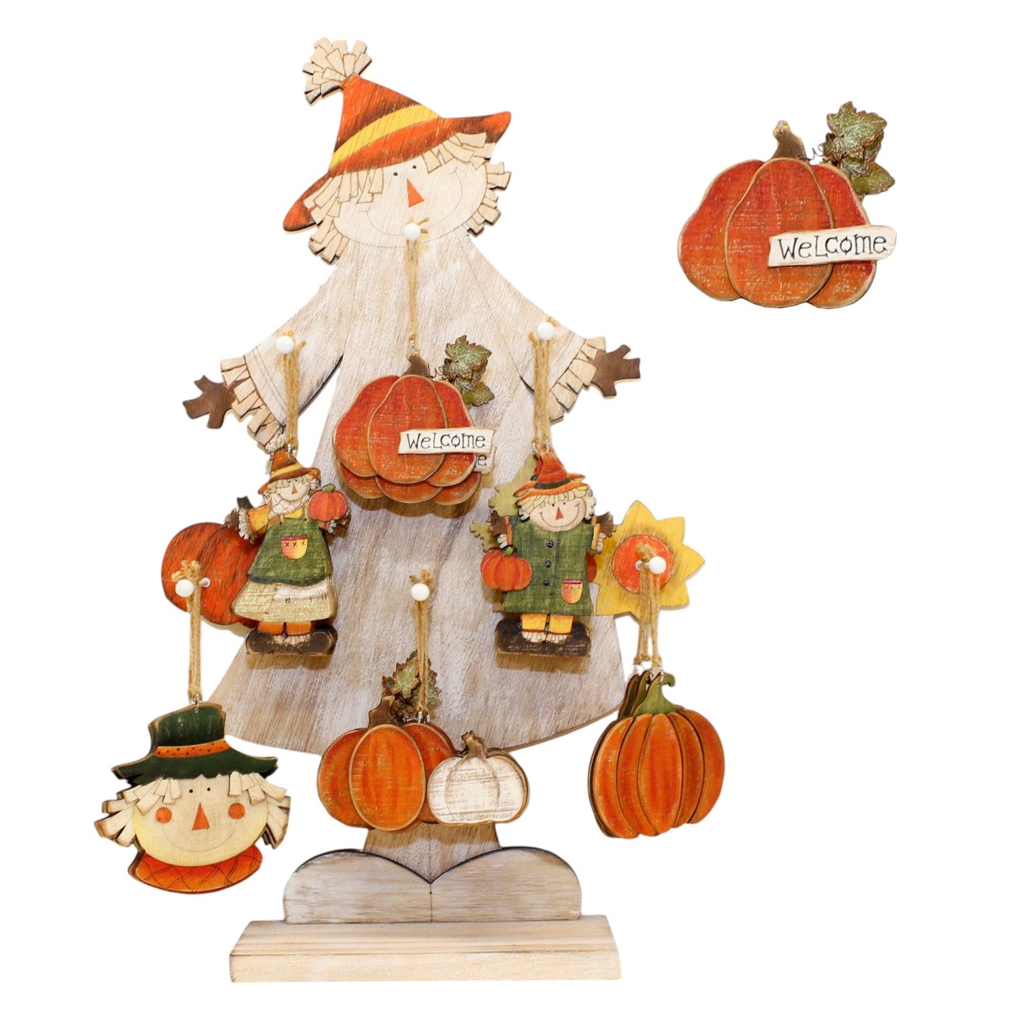 Scarecrow Tree Hanger - Festive Autumn Decoration for Trees, Garlands, and Seasonal Displays - Perfect for Fall and Thanksgiving Décor