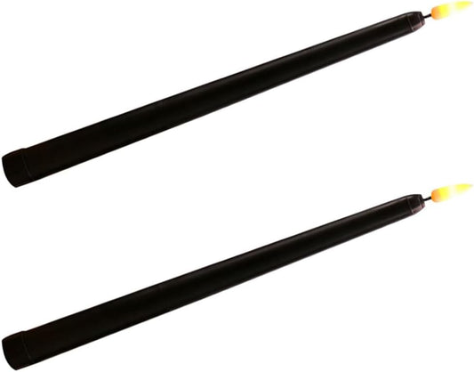 Black Stick Candle 25 cm - Premium Natural Wax, Clean Burn, and Long-Lasting Fragrance - Elegant Minimalist Design for Modern Home Décor, Candlestick Holders, and Special Occasions