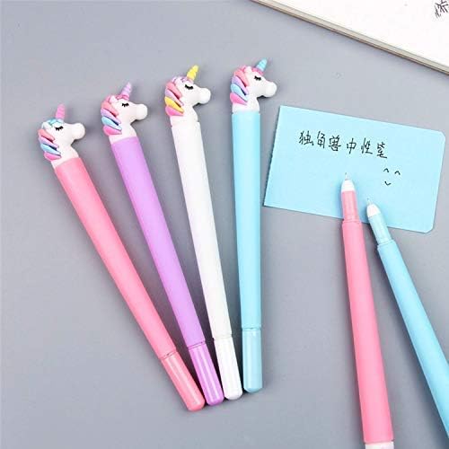 0.5mm Rainbow Unicorn gel ink pen – vibrant, smooth-flowing ink for effortless writing, colorful rainbow unicorn design, perfect for journaling, drawing, and school use, adds a touch of fun to your stationery collection.