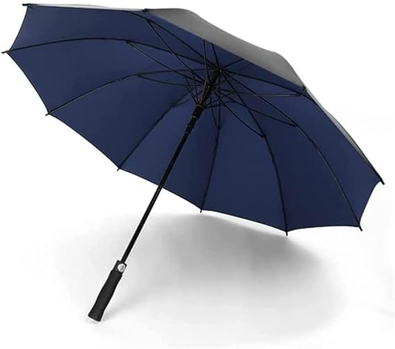 Golf auto open blue umbrella – large and sturdy design with automatic opening mechanism, perfect for shielding from rain and sun, durable frame for wind resistance, ideal for golfers, outdoor events, and everyday use.