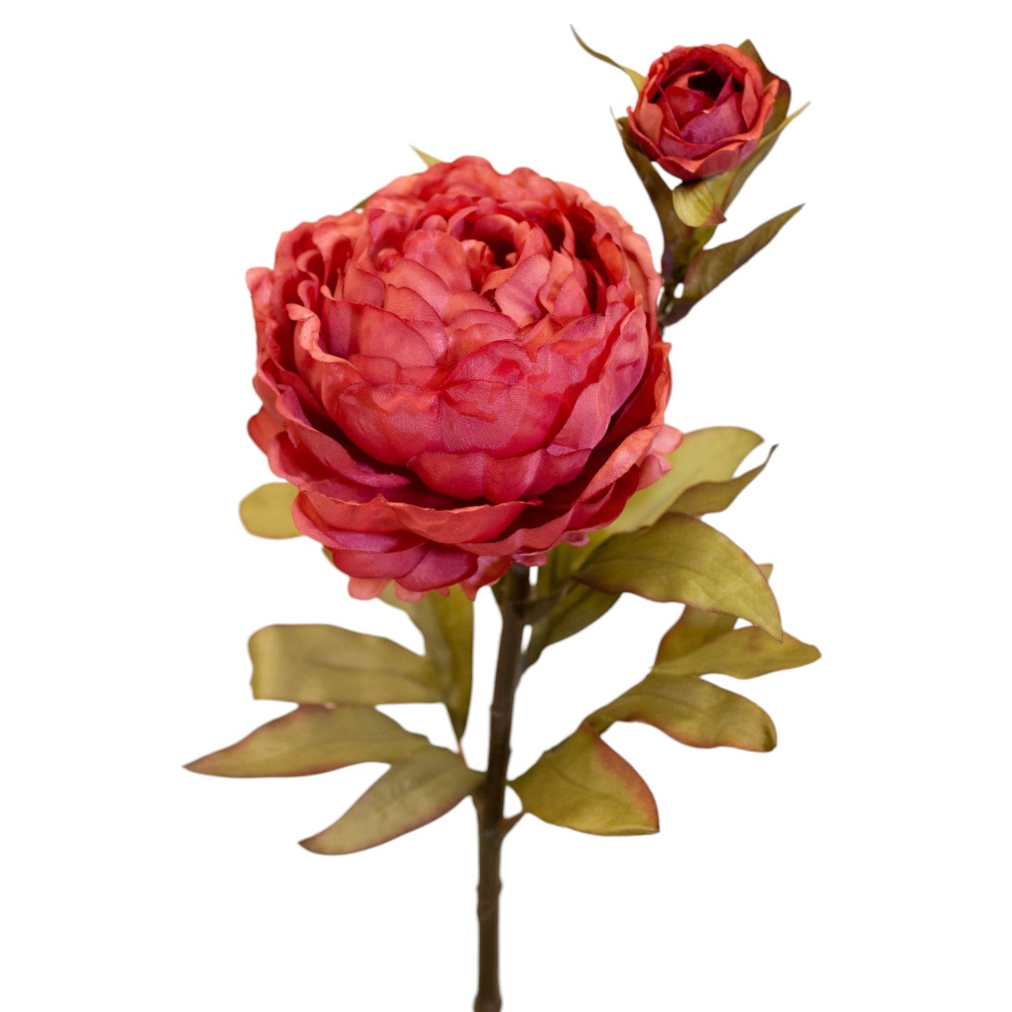 Peony Dusty Rose 64 cm - Realistic Artificial Peony Stem with Soft Dusty Rose Blooms - Perfect for Floral Arrangements, Bouquets, Wreaths, and Home Décor - Long-Lasting and Low Maintenance