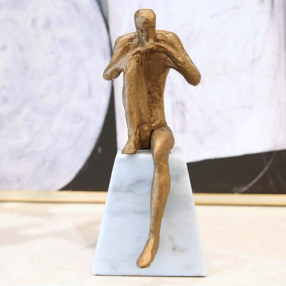 Creative Thinker Home Decoration Ornaments - Unique and Thought-Provoking Sculptures for Living Room Decor - Ideal for Adding Artistic Touches and Personality to Your Home Interior