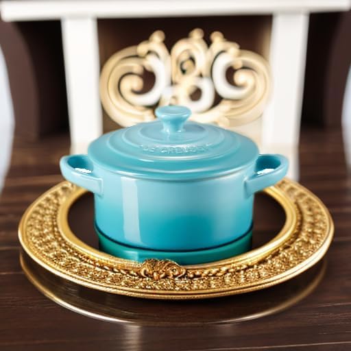 Round mini casserole blue ceramic jar – stylish and functional dish with a vibrant blue glaze, perfect for individual servings, baking, and storing, made from durable ceramic material, ideal for home cooking, serving, and décor.