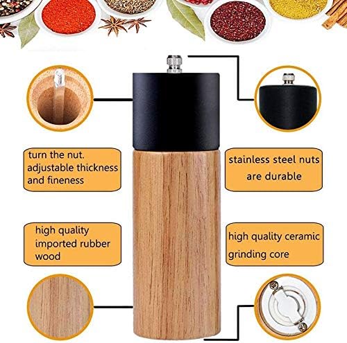 Pepper grinder set – elegant and durable mills with adjustable grind settings, perfect for fresh spice grinding, made from high-quality materials for long-lasting use, ideal for kitchen and dining table seasoning.