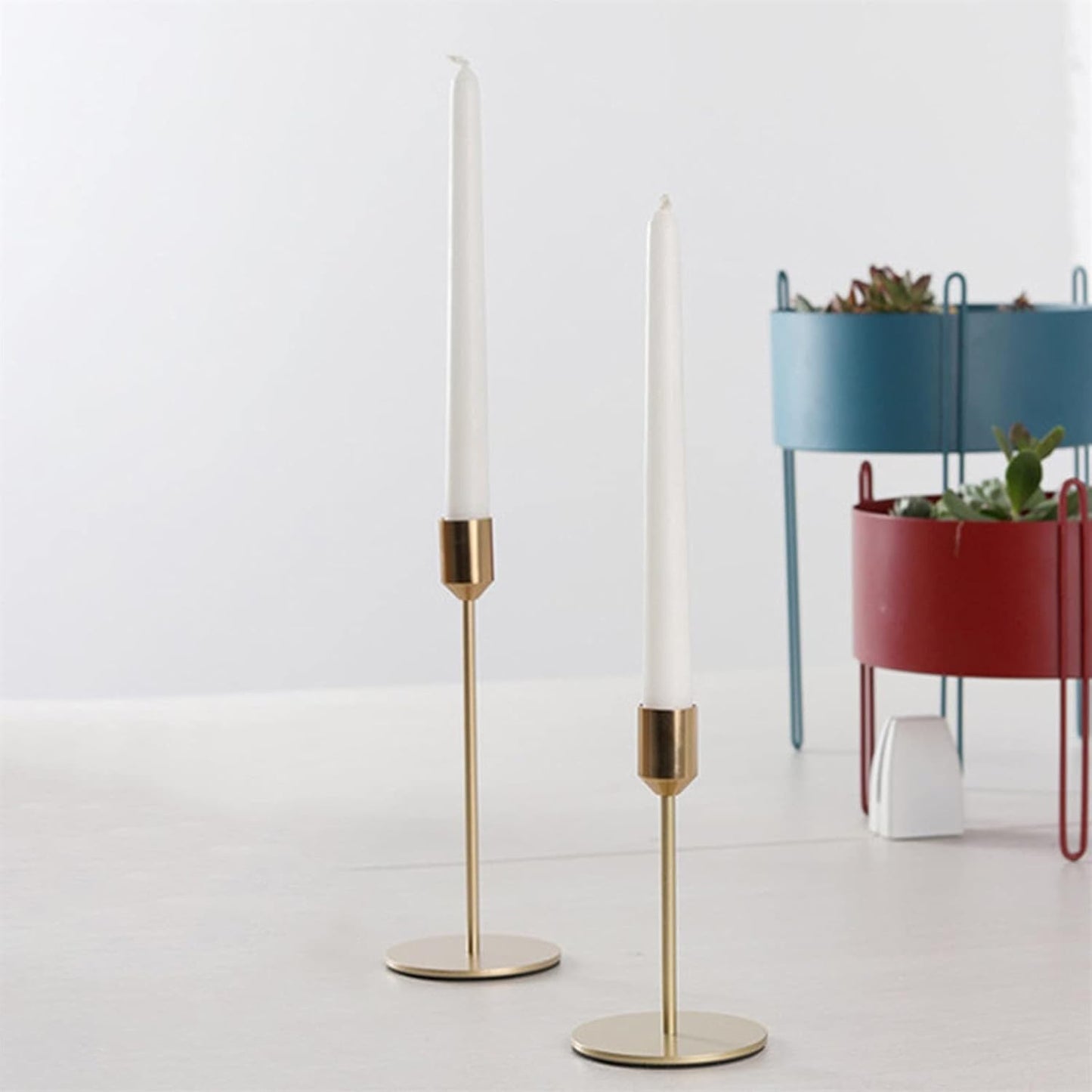 Premium Metal Iron Candle Holders - Elegant and Durable Candle Stands for Wedding Decor - Perfect for Creating Ambient Lighting and Adding a Stylish Touch to Wedding Tables or Venues