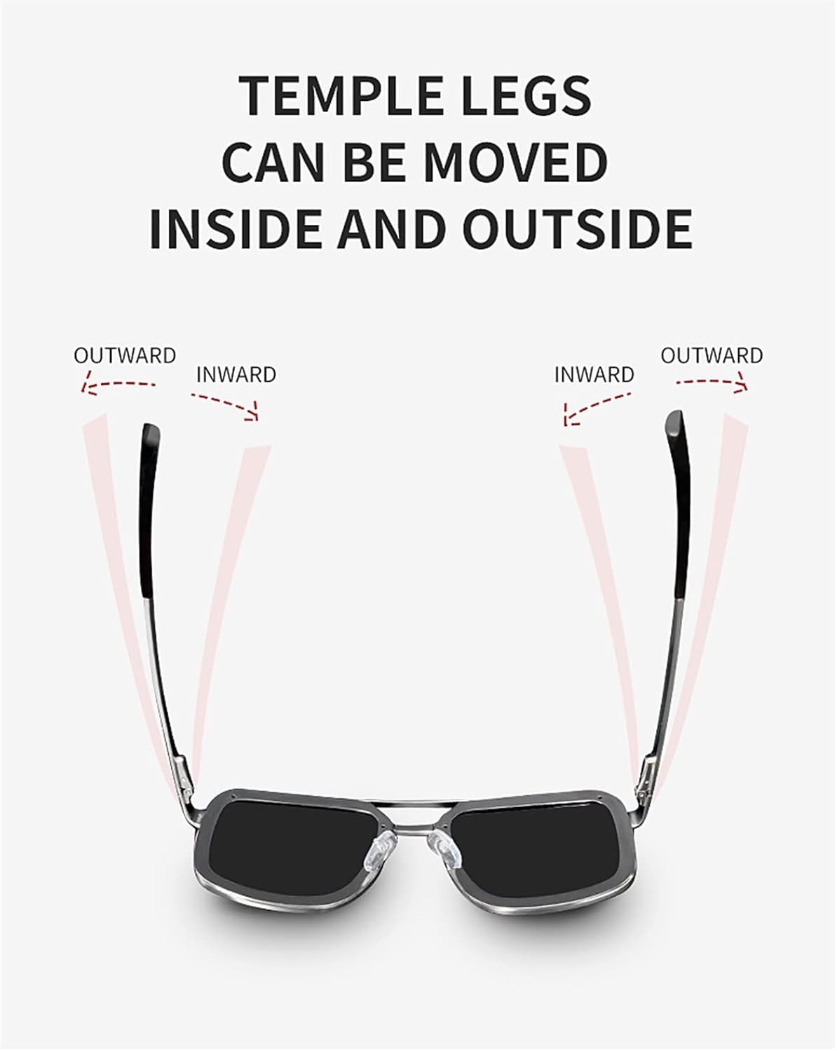 Men’s Sunglasses – Stylish UV400 Protection Polarized Lenses – Lightweight & Durable Frame – Classic Design for Driving, Sports & Casual Wear – Comfortable & Versatile Eyewear