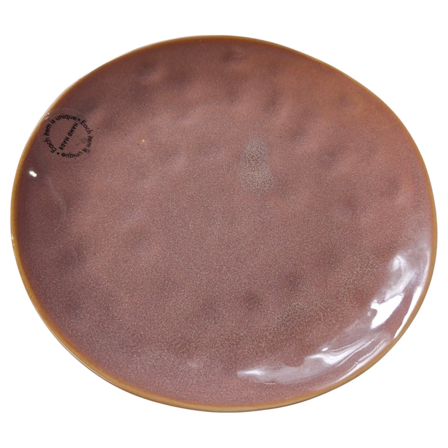 21.5cm Waterdrop Plate Pink - Elegant Ceramic Plate with Waterdrop Design - Ideal for Serving Appetizers, Small Meals, or Desserts - Adds a Touch of Soft Color and Style to Your Tableware Collection