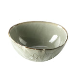 Japandi grey china Eco friendly dinnerware ceramic porcelain 4.75 Inch deep bowl