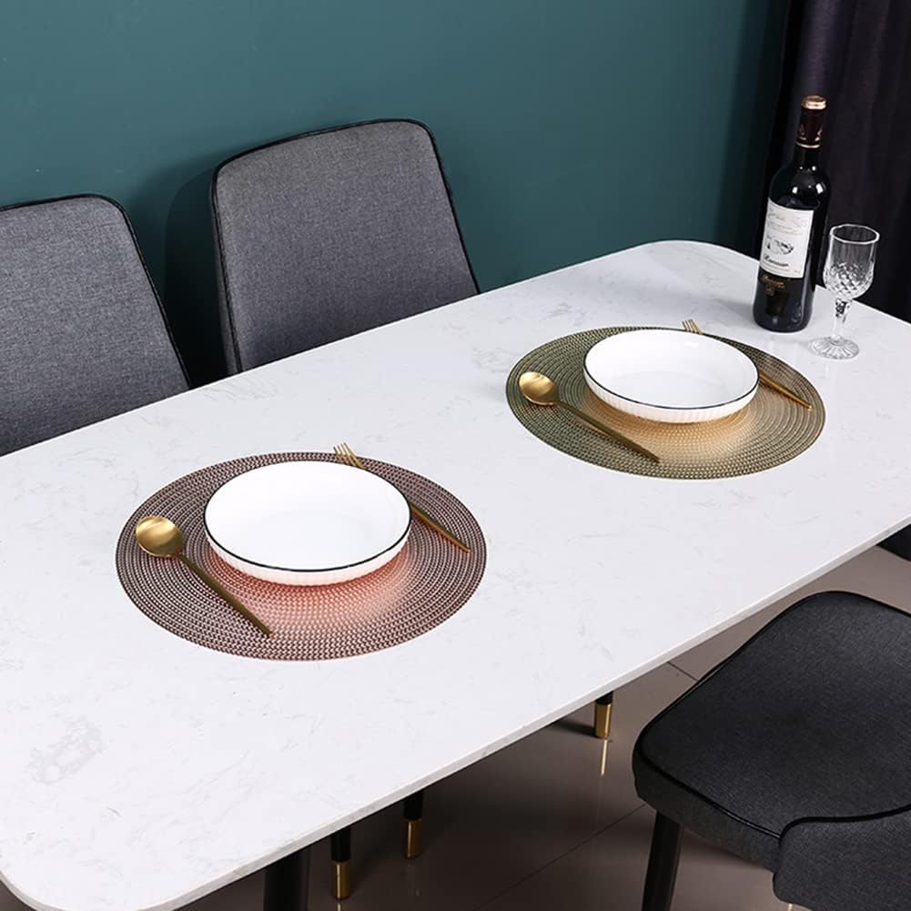 Heat insulation braided round table mat – durable and stylish placemat for dining tables, protects surfaces from heat and scratches, woven design adds a decorative touch, perfect for kitchen, dining, and coffee tables.