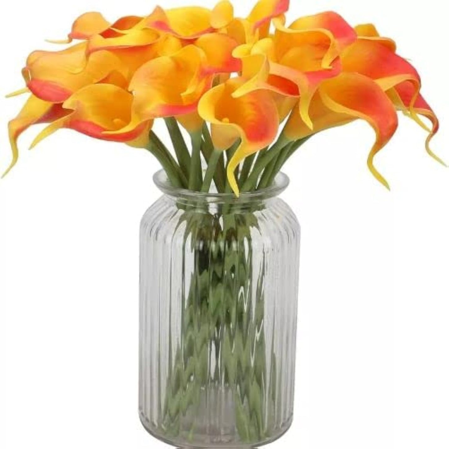 Artificial Calla Lily Flowers – Realistic Fake Calla Lily Bouquet for Home Décor, Wedding Arrangements, Centerpieces & Floral Displays – Lifelike Faux Flowers with Soft Touch Petals & Flexible Stems