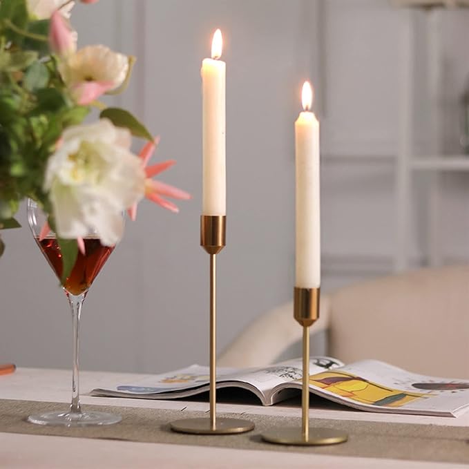 Premium Metal Iron Candle Holders - Elegant and Durable Candle Stands for Wedding Decor - Perfect for Creating Ambient Lighting and Adding a Stylish Touch to Wedding Tables or Venues