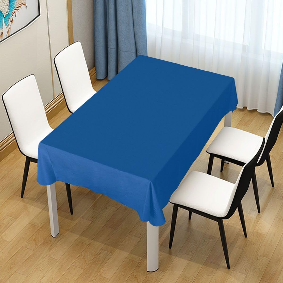 100% Cotton Pastoral Table Runner – 50x300cm, Sky Blue, Soft & Durable, Farmhouse Dining Table Decor, Rustic Boho Style, Machine Washable, Perfect for Home, Weddings, Parties & Holiday Decorations