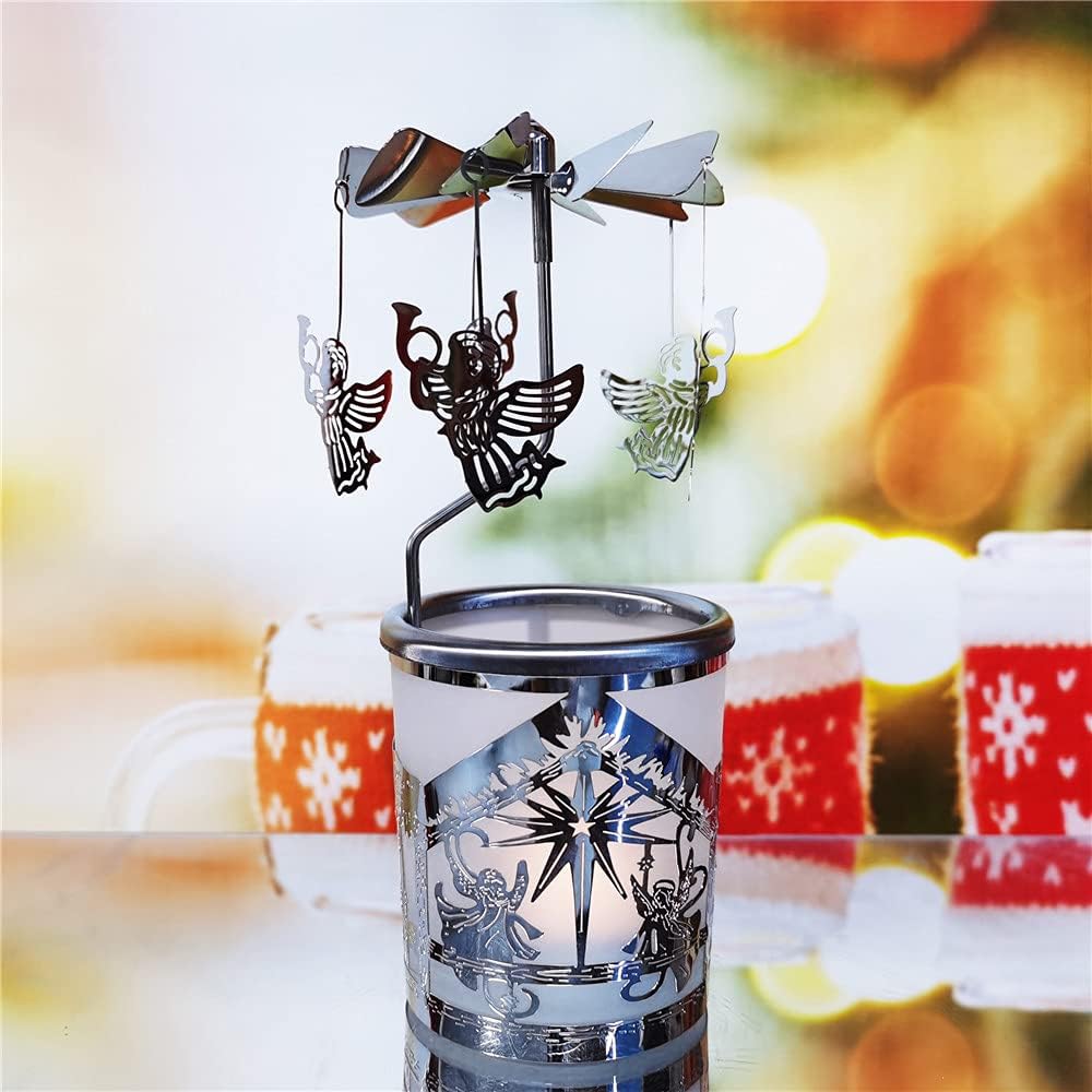 Halloween Iron Spider Round Glass Candle Holder – Gothic Tealight Lantern – Haunted House Table Décor – Spooky Metal Spider Web Candle Stand – Horror-Themed Halloween Decoration