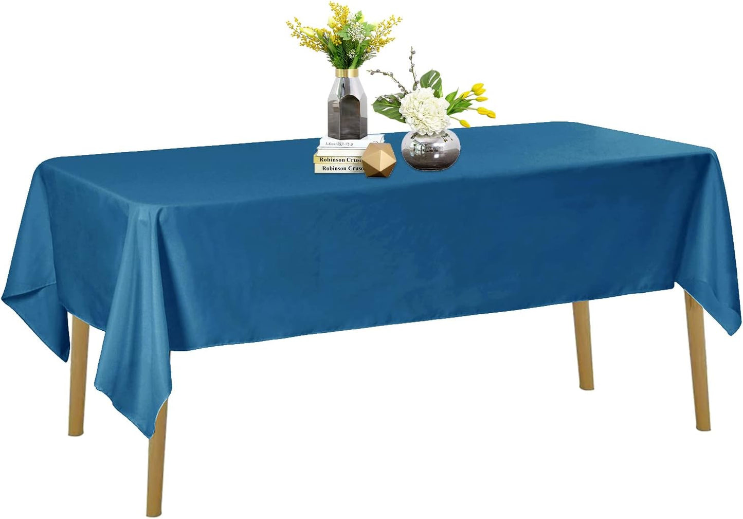 100% Cotton Pastoral Tablecloth – 130x300cm, Soft & Durable, Farmhouse Dining Table Cover, Rustic Boho Style, Machine Washable, Perfect for Home, Weddings, Parties & Holiday Decorations