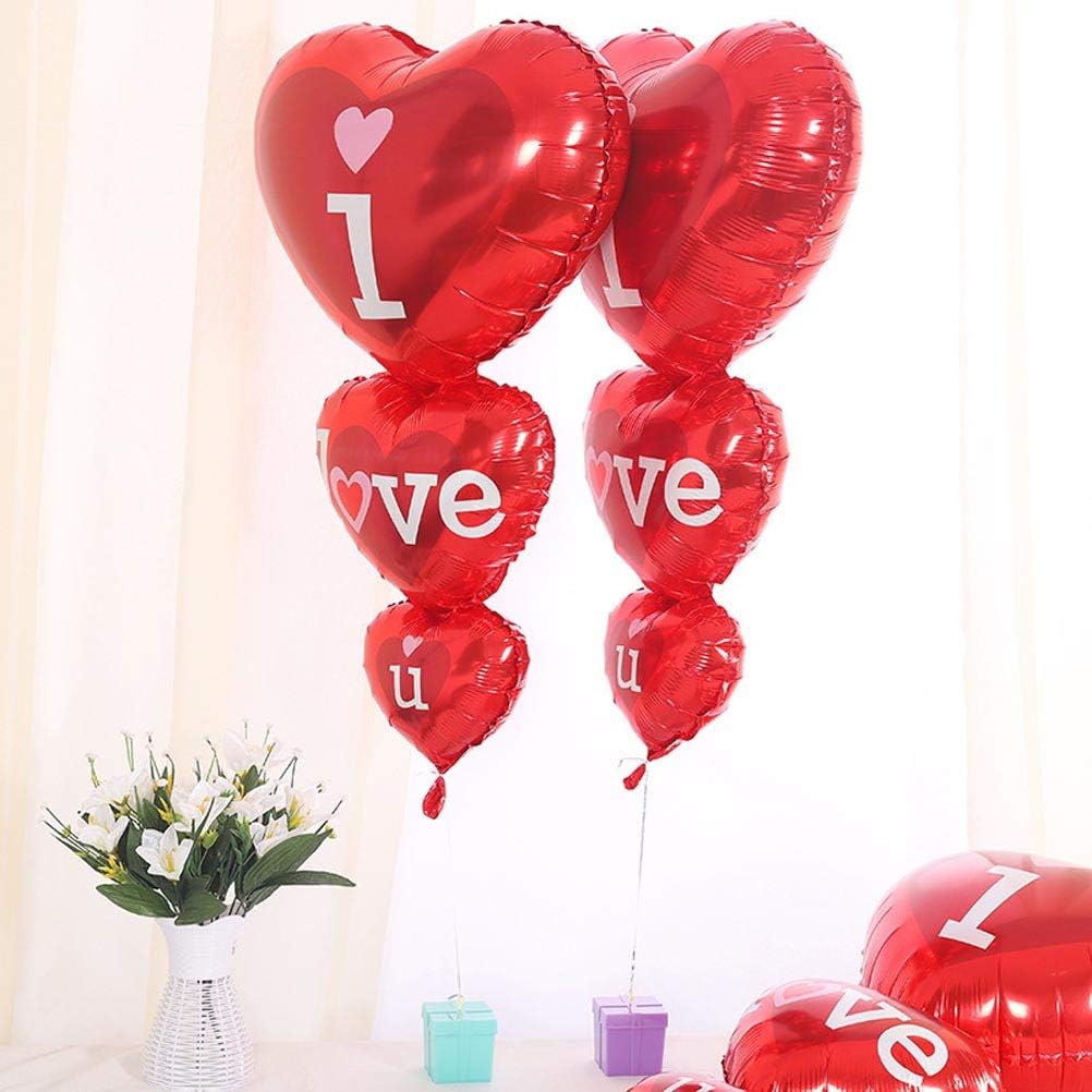 Xtra Large Red Heart Balloons – 36 Inch Jumbo Love Balloons for Valentine’s Day, Wedding, Anniversary, Engagement, and Romantic Party Decorations – Helium & Air Supported Foil Balloons