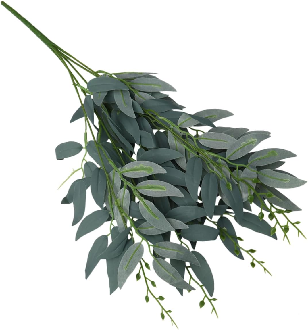 Leaf Spray Grey/Green 82 cm - Realistic Artificial Leaf Stem with Grey and Green Tones - Perfect for Floral Arrangements, Wreaths, Bouquets, and Home Décor - Long-Lasting and Low Maintenance