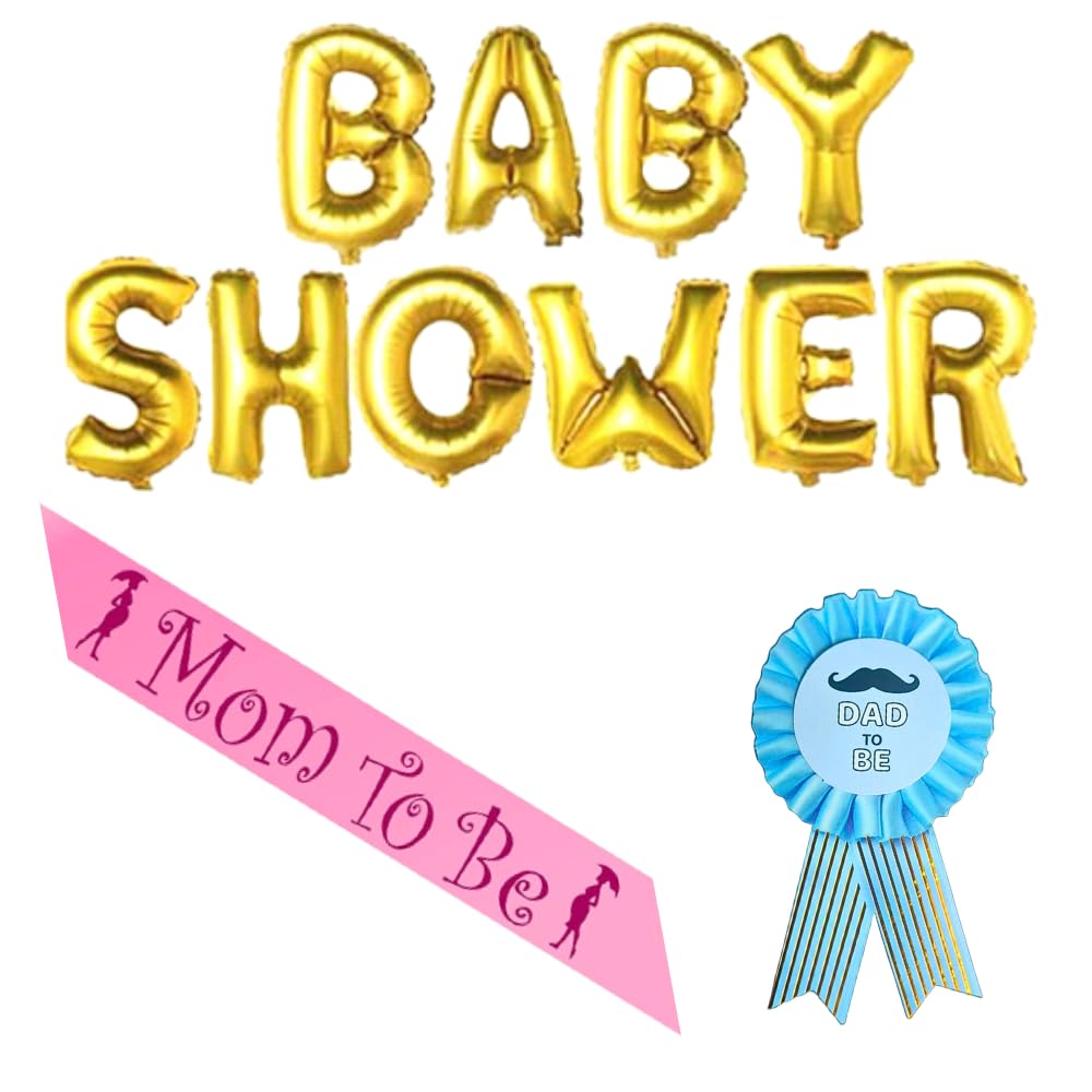 Baby Shower Foil Balloon - Adorable and Durable Mylar Balloon for Baby Shower Decorations - Perfect for Gender Reveals, Party Decor, and Celebrations - Helium-Compatible, Long-Lasting, and Easy to Inflate