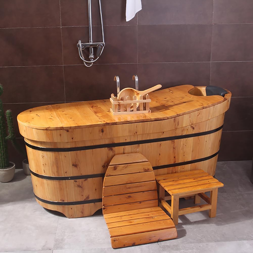 Natural Solid Wood Bathtub Tray - Eco-Friendly, Anti-Skid Bathroom Shelf for Relaxing Bath Time - Durable and Stylish Service Tray for Holding Books, Drinks, and Essentials