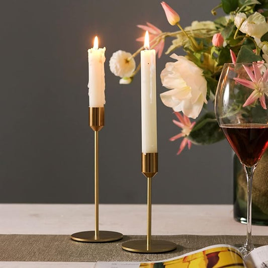 Premium Metal Iron Candle Holders - Elegant and Durable Candle Stands for Wedding Decor - Perfect for Creating Ambient Lighting and Adding a Stylish Touch to Wedding Tables or Venues