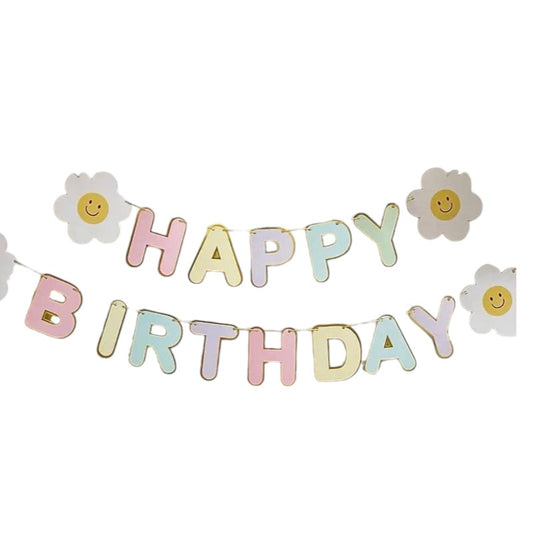 Happy Birthday Banner - Stylish and Reusable Party Decoration for Birthday Celebrations - Durable, Easy to Hang, and Perfect for Indoor and Outdoor Decor - Ideal for Kids and Adults