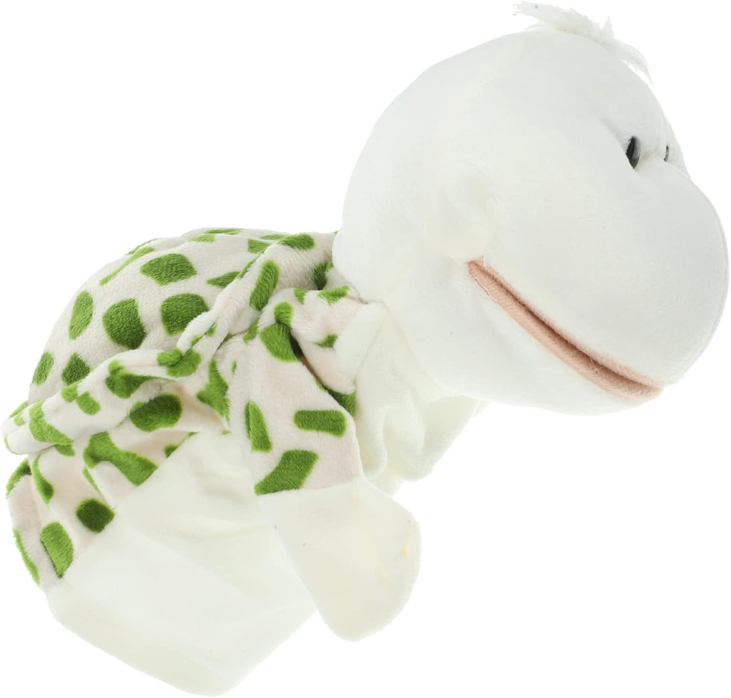18" Turtle hand puppet – soft and cuddly, perfect for interactive play and storytelling, made with durable fabric for lasting use, ideal for children’s educational activities, puppet shows, and imaginative play.