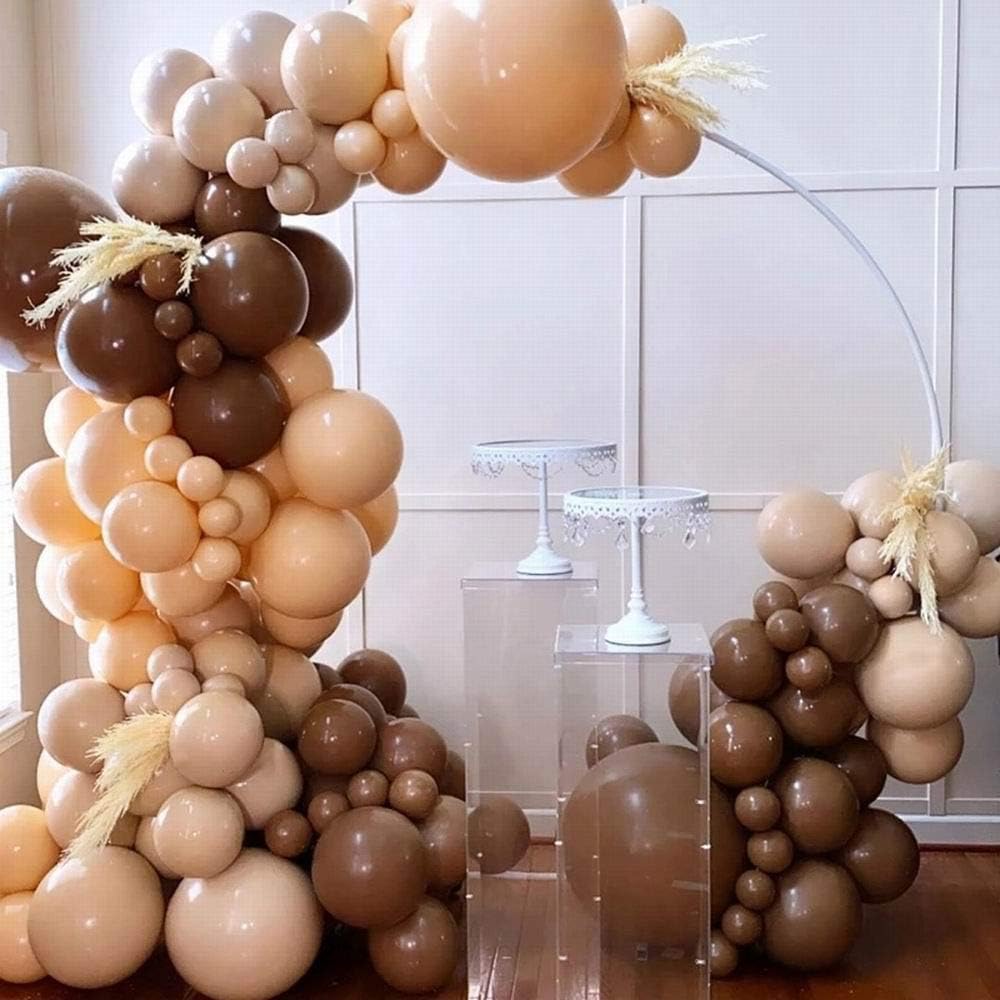 Coffee Latex Balloons for Birthday Party Decoration, 30 cm (12 Inches), Pack of 50, Thick & Durable, Helium or Air Fill, Matte Finish for Wedding, Baby Shower, and Event Décor