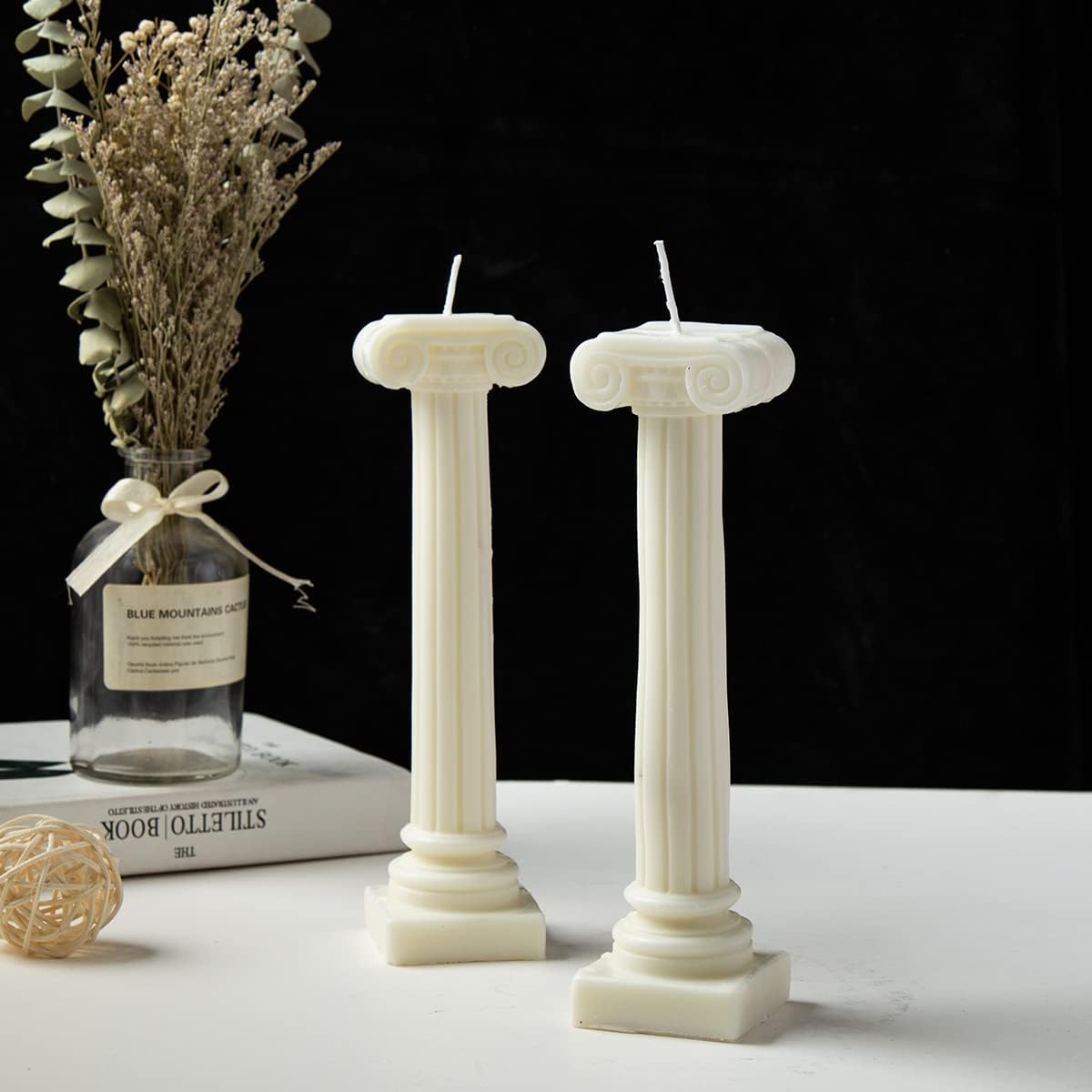 Handmade White Column Soy Candle - Premium Natural Soy Wax, Clean Burn, and Long-Lasting Fragrance - Eco-Friendly Aromatherapy Candle in Stylish White Column Design - Perfect for Home Décor, Relaxation, and Gift Giving