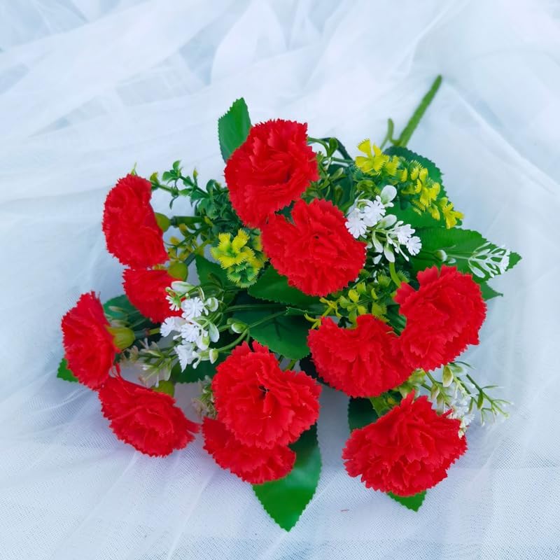 Artificial Hydrangea Silk Flowers, 11 Forks, 55 cm (21.7 Inches) Tall, Realistic Faux Blooms for Home, Wedding, Office & Event Floral Arrangements