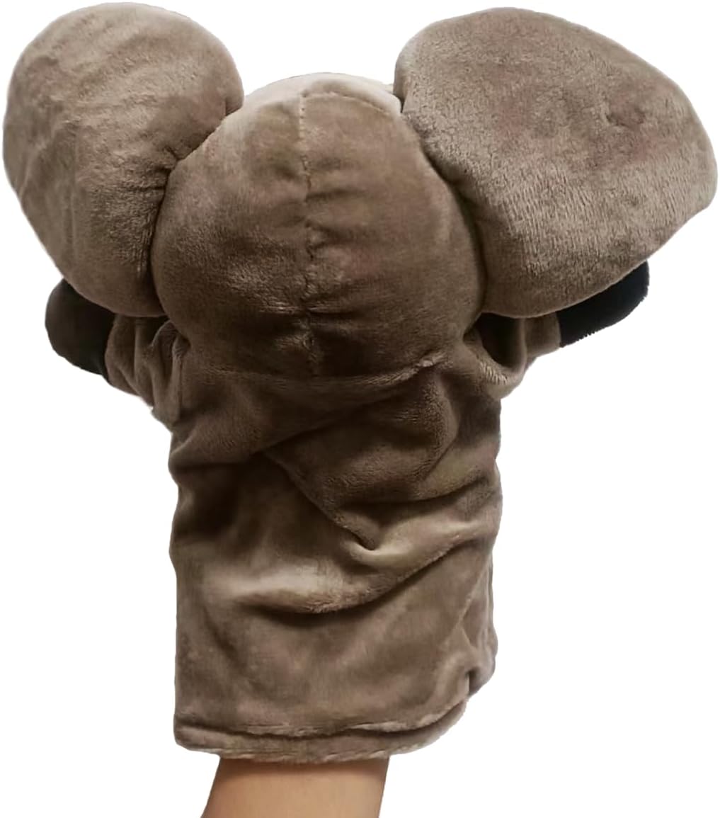 Elephant hand puppet – soft and colorful, perfect for interactive play, made with high-quality fabric for durability, great for storytelling, educational activities, and entertaining kids, ideal for children’s parties or puppet shows.
