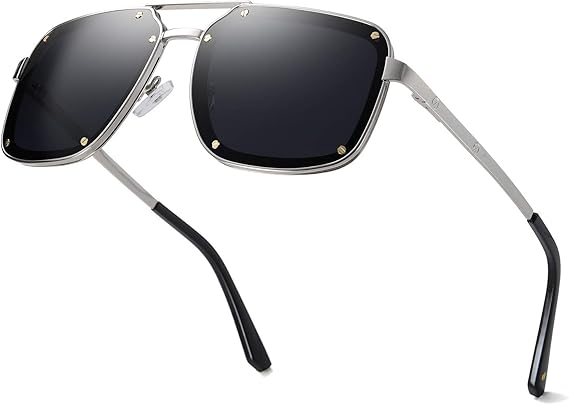 Men’s Sunglasses – Stylish UV400 Protection Polarized Lenses – Lightweight & Durable Frame – Classic Design for Driving, Sports & Casual Wear – Comfortable & Versatile Eyewear