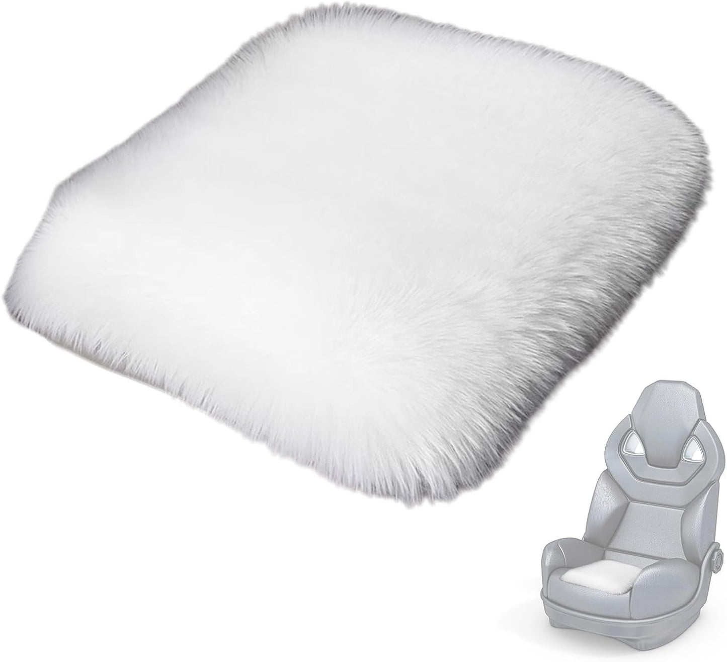35×35cm real lambswool chair pad – soft and luxurious seat cushion, made from genuine wool for warmth and comfort, breathable and durable, perfect for dining chairs, office seats, or home décor, available in multiple pieces.