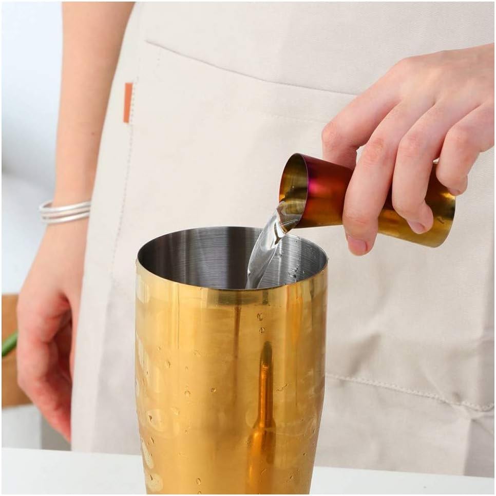 Gold Cocktail Shaker 500ml Premium Stainless Steel Bartender Mixer for Home Bar Professional Use Leakproof Martini Shaker Set for Mixing Drinks Cocktails Margarita Mojito Old Fashioned