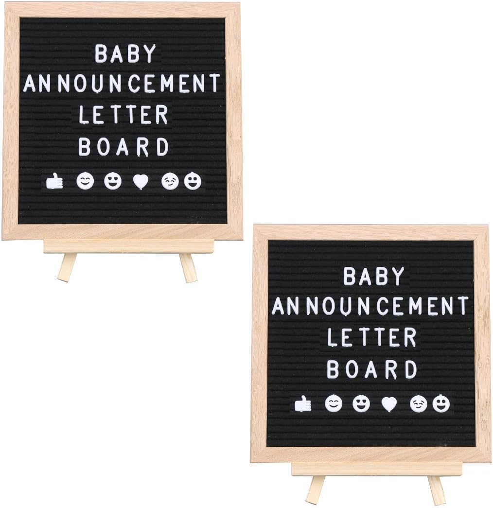 Black Felt Menu Letterboard 30.5x30.5cm - Stylish and Versatile Letterboard for Displaying Menus, Quotes, or Messages - Perfect for Restaurants, Cafes, or Home Decor with Customizable Letters
