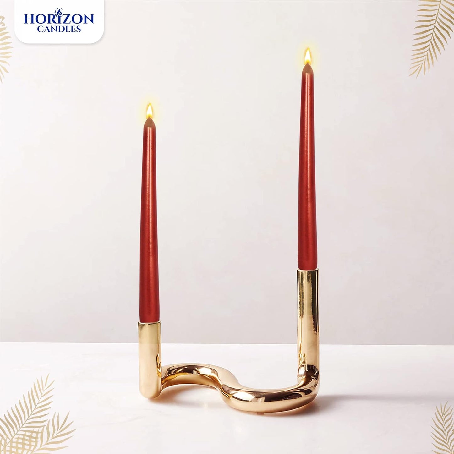 Red Bright Stick Candle 25 cm (4 Pack) - Premium Natural Wax, Clean Burn, and Long-Lasting Fragrance - Vibrant Design for Modern Home Décor, Candlestick Holders, and Special Occasions