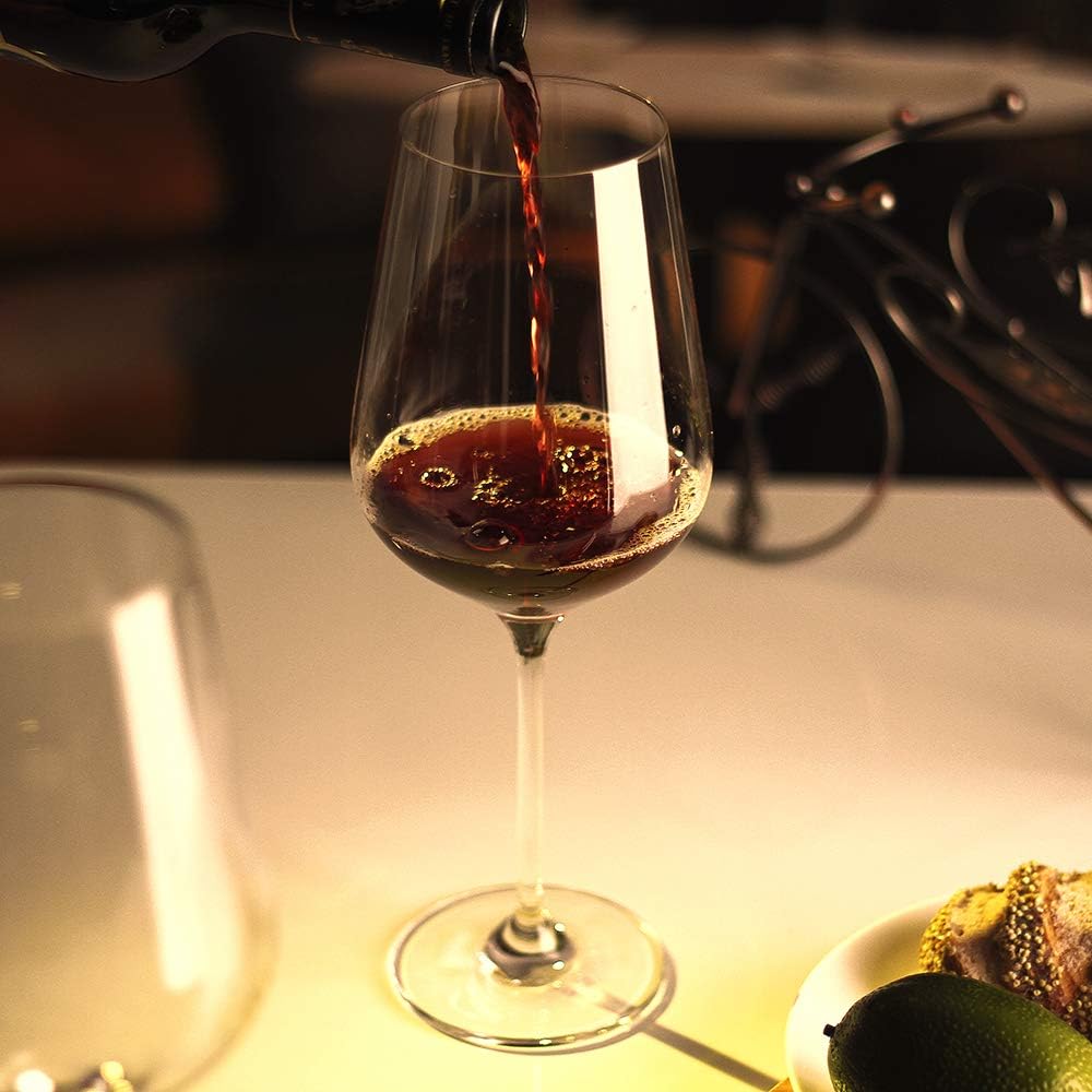 558ml lead-free crystal wine glass – elegant and durable stemware with a refined design, perfect for red and white wines, enhances aroma and flavor, ideal for home, restaurants, and special occasions.