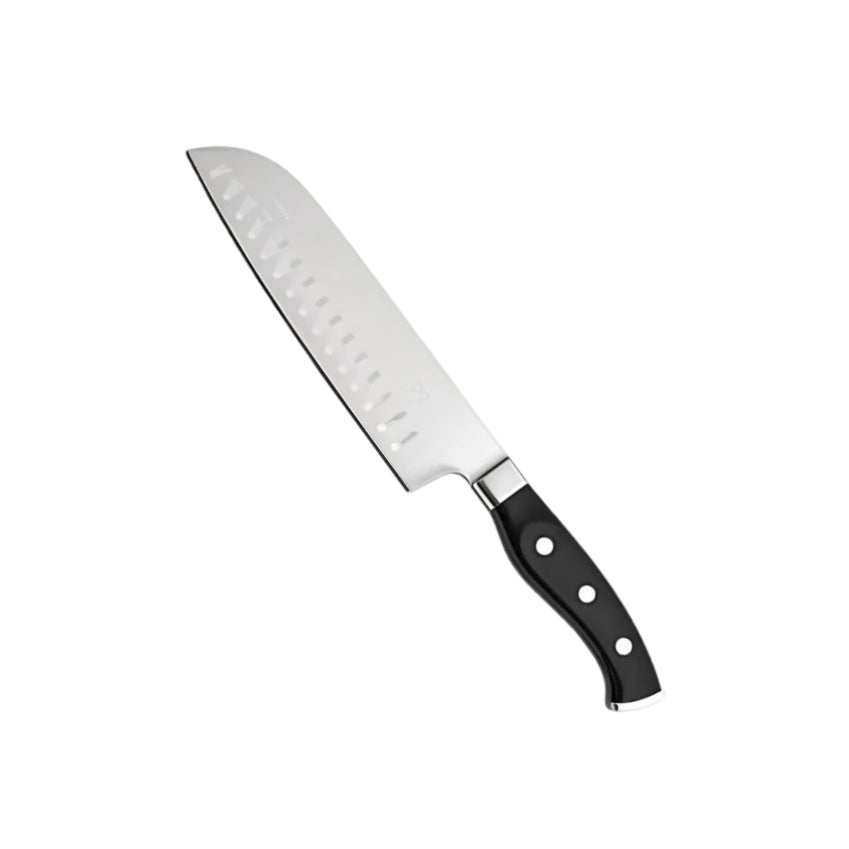 Kitchen Chef Knife - Santoku Knife - Multi-purpose Stainless Steel Blade with Granton Edges - Perfect for Slicing, Dicing, and Chopping - Ergonomic Handle for Comfortable Grip - Ideal for Meat, Fish, and Vegetables